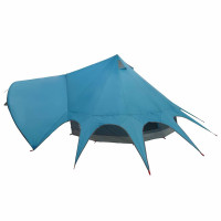 Produktbild för Tält med tipi för 3 personer Blå och grå 312 x 312 x 197 cm