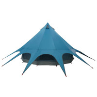 Produktbild för Tält med tipi för 3 personer Blå och grå 312 x 312 x 197 cm