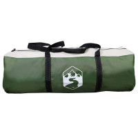 Produktbild för Tält för 7 personer med tak Grön och Grå 600 x 600 x 347 cm