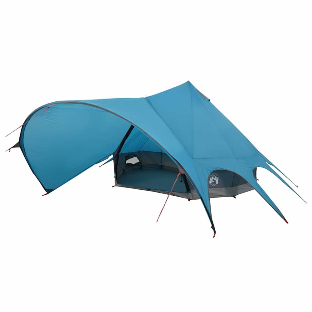 Produktbild för Tält för 7 personer med tak Blå och grå 600 x 600 x 347 cm