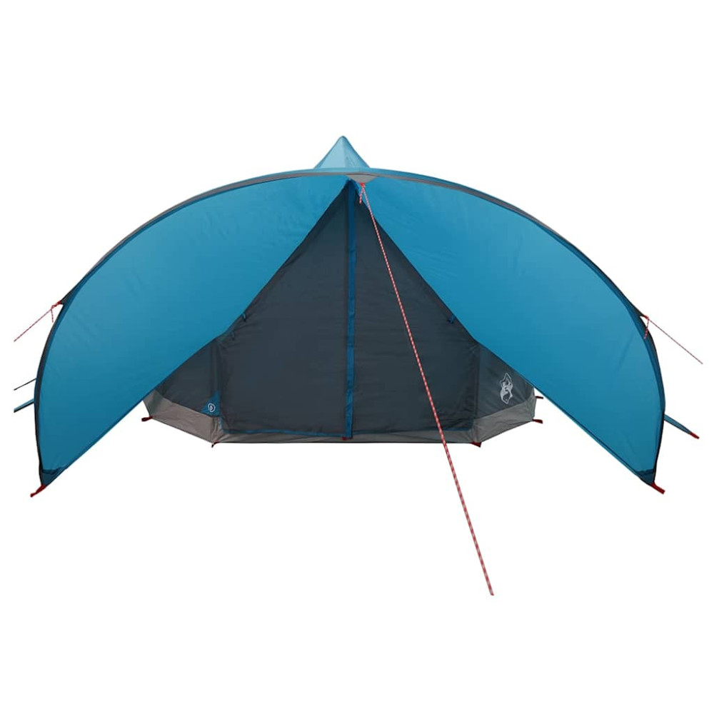 Produktbild för Tält för 7 personer med tak Blå och grå 600 x 600 x 347 cm