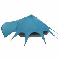 Produktbild för Tält för 7 personer med tak Blå och grå 600 x 600 x 347 cm