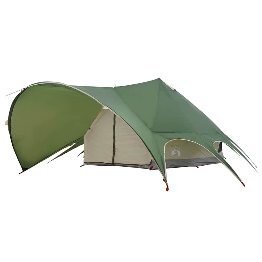 Produktbild för Tält för 9 personer med tak Grön och Grå 502 x 502 x 297 cm