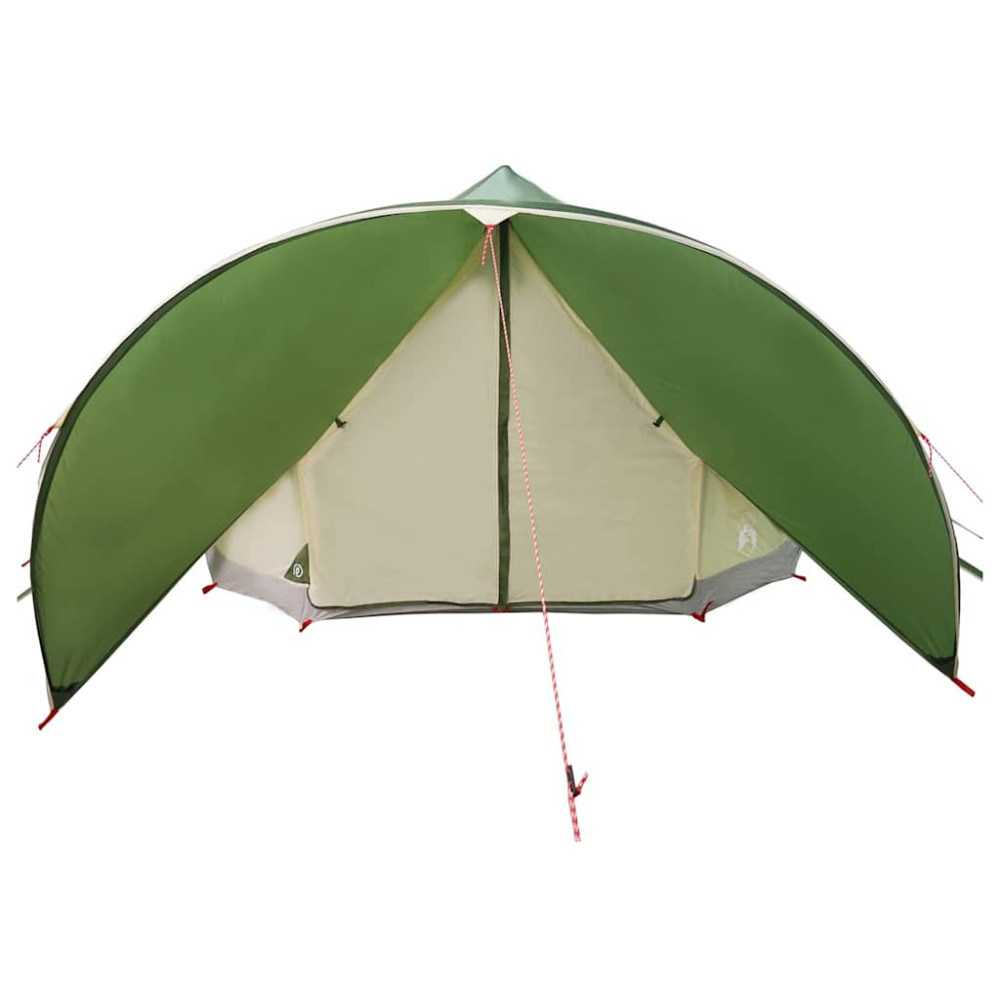 Produktbild för Tält för 9 personer med tak Grön och Grå 502 x 502 x 297 cm