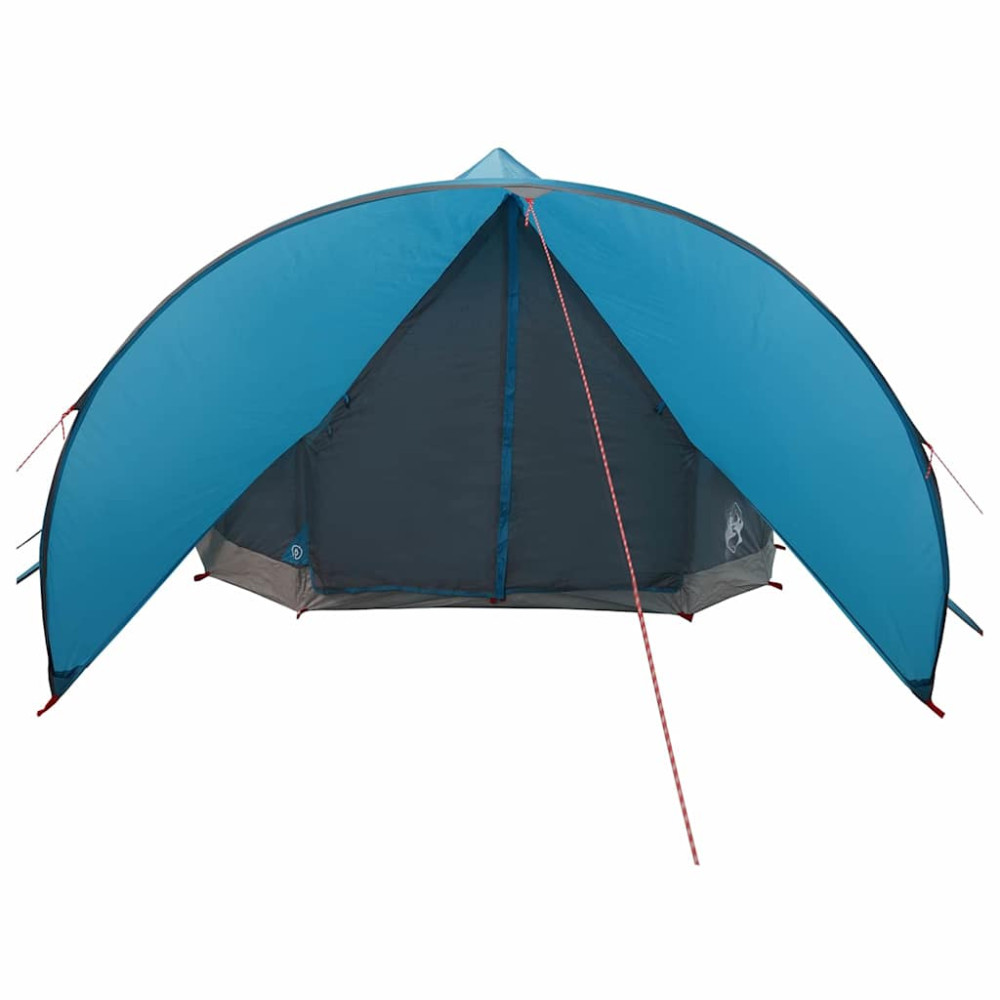 Produktbild för Teepee Tält 9-Personer med tak Blå och grå 502 x 502 x 297 cm