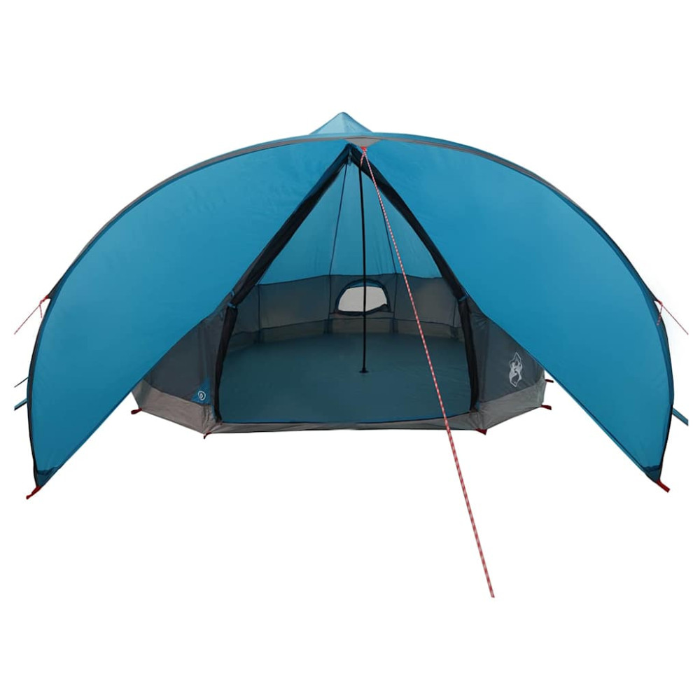 Produktbild för Teepee Tält 9-Personer med tak Blå och grå 502 x 502 x 297 cm