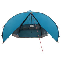 Produktbild för Teepee Tält 9-Personer med tak Blå och grå 502 x 502 x 297 cm