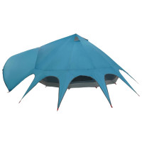 Produktbild för Teepee Tält 9-Personer med tak Blå och grå 502 x 502 x 297 cm