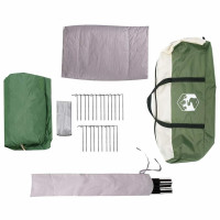 Produktbild för Kabitent för 6 personer med tak Grön 425 x 396 x 222 cm