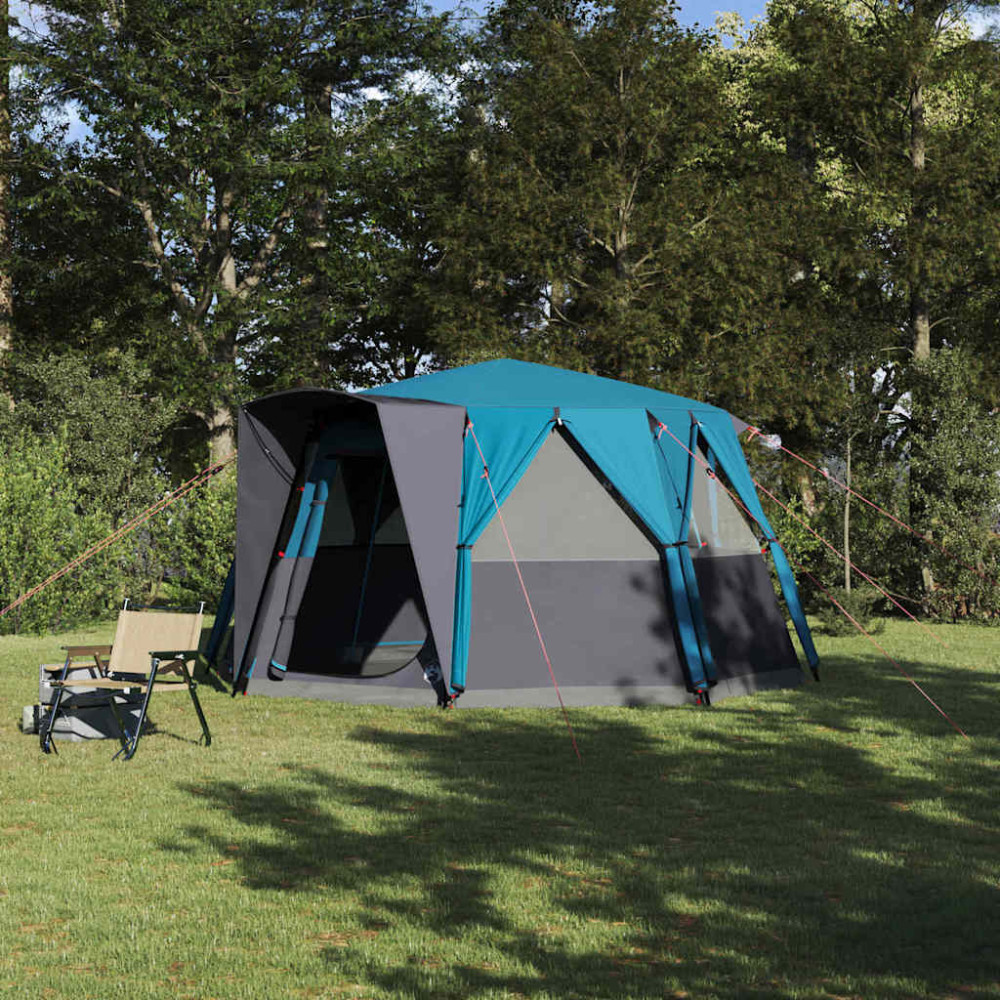 Produktbild för Kabitent för 6 personer med tak Blå 425 x 396 x 222 cm