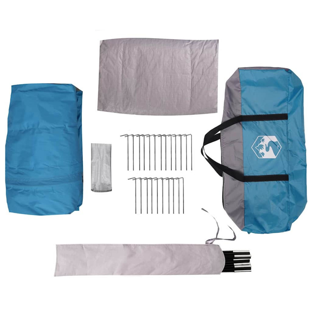 Produktbild för Kabitent för 6 personer med tak Blå 425 x 396 x 222 cm
