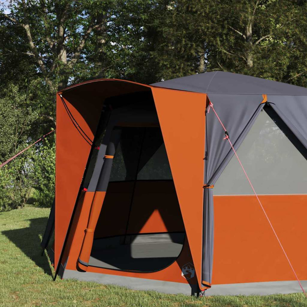 Produktbild för Kabitent för 6 personer Grå och orange 425 x 396 x 222 cm
