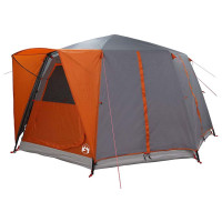 Produktbild för Kabitent för 6 personer Grå och orange 425 x 396 x 222 cm