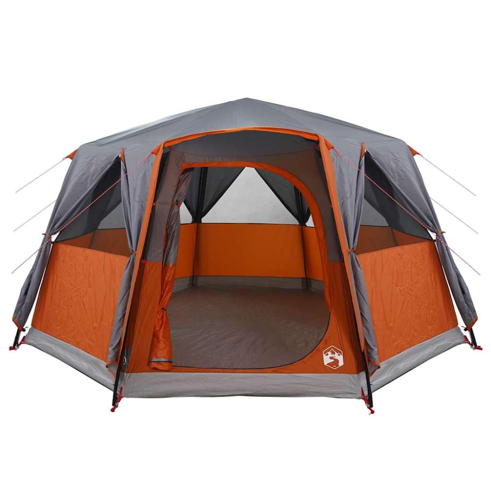 Produktbild för Kabitent för 6 personer Grå och orange 425 x 396 x 222 cm
