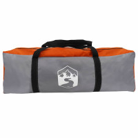 Produktbild för Kabitent för 6 personer Grå och orange 425 x 396 x 222 cm