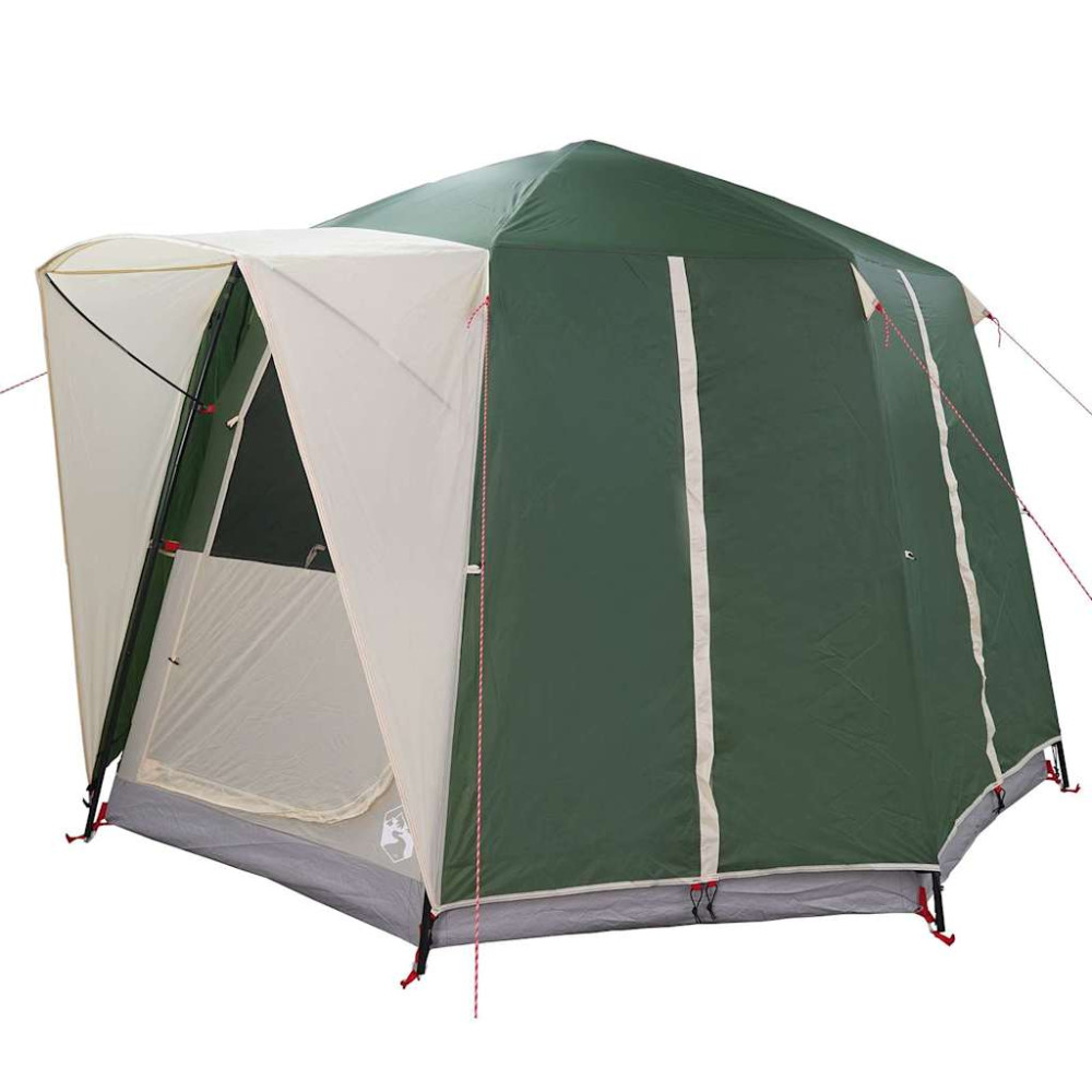 Produktbild för Kådtält för 3 personer med tak Grön och Vit 320 x 320 x 203 cm
