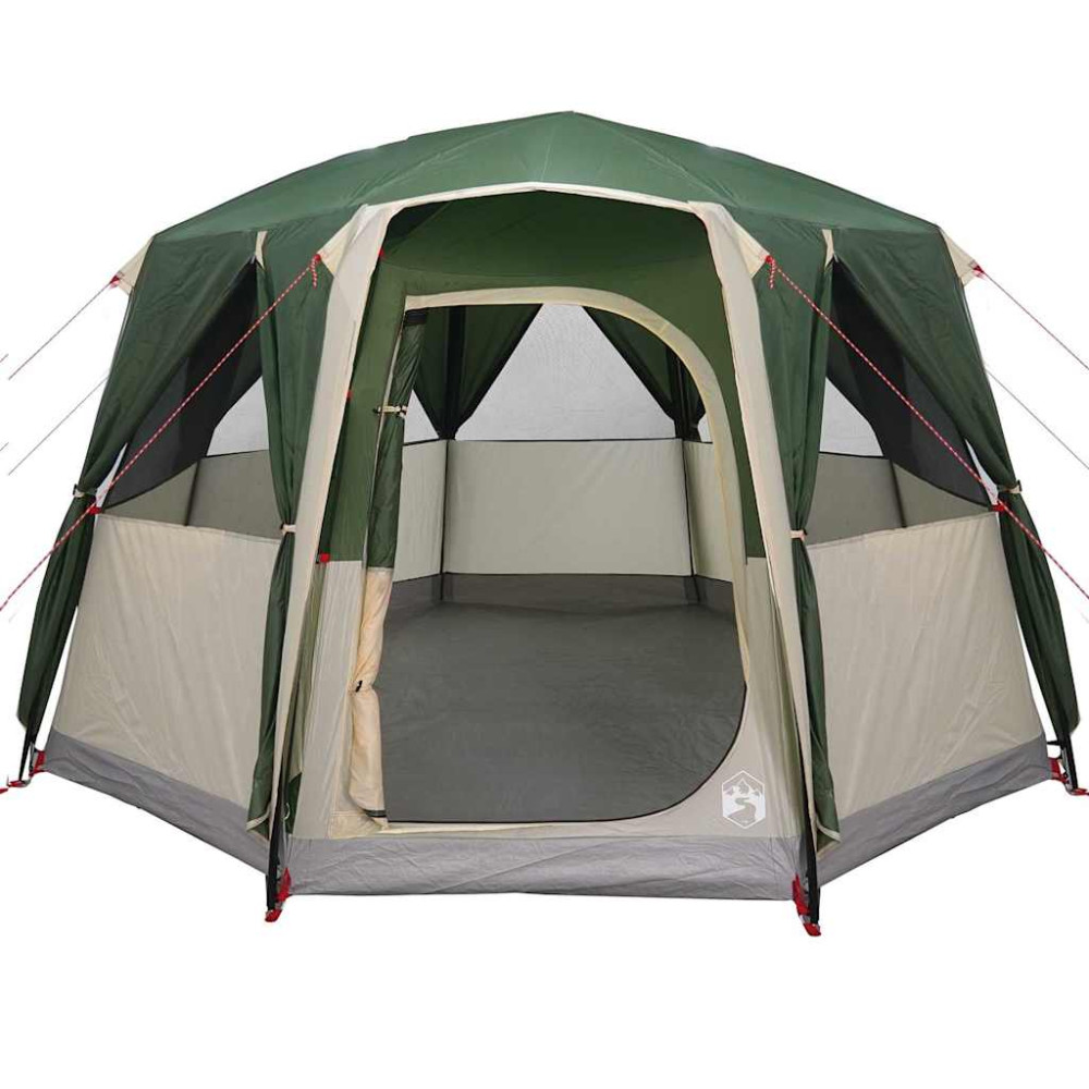 Produktbild för Kådtält för 3 personer med tak Grön och Vit 320 x 320 x 203 cm