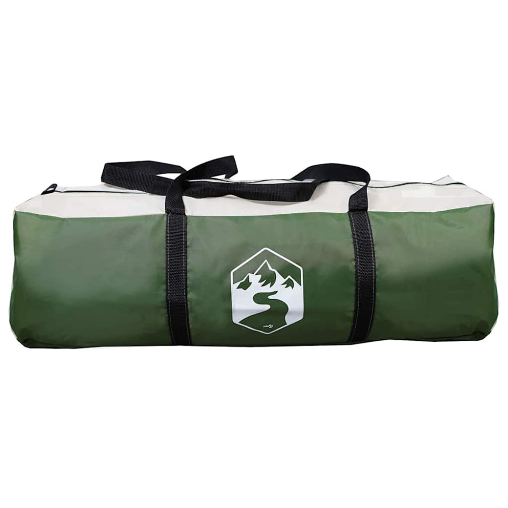 Produktbild för Kådtält för 3 personer med tak Grön och Vit 320 x 320 x 203 cm