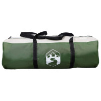 Produktbild för Kådtält för 3 personer med tak Grön och Vit 320 x 320 x 203 cm