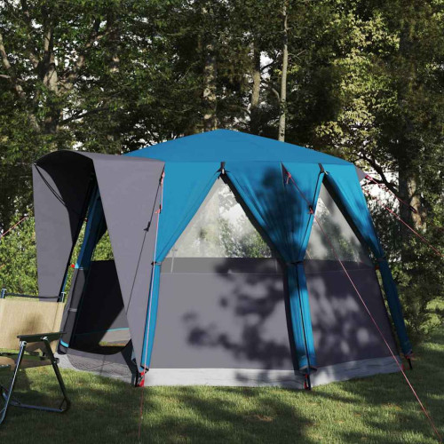 vidaXL Kådtält för 3 personer med tak Blå och grå 320 x 320 x 203 cm