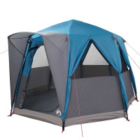Produktbild för Kådtält för 3 personer med tak Blå och grå 320 x 320 x 203 cm