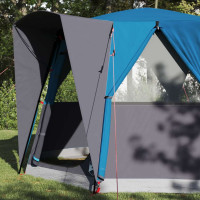 Produktbild för Kådtält för 3 personer med tak Blå och grå 320 x 320 x 203 cm