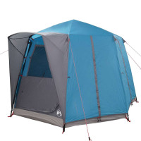 Produktbild för Kådtält för 3 personer med tak Blå och grå 320 x 320 x 203 cm