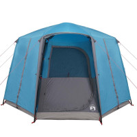 Produktbild för Kådtält för 3 personer med tak Blå och grå 320 x 320 x 203 cm