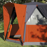 Produktbild för Kådtält för 3 personer Grå och orange 320 x 320 x 203 cm