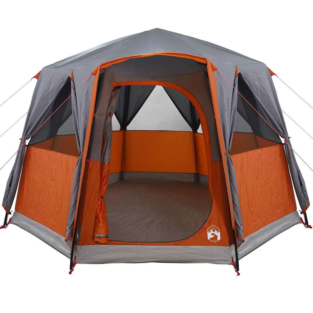 Produktbild för Kådtält för 3 personer Grå och orange 320 x 320 x 203 cm