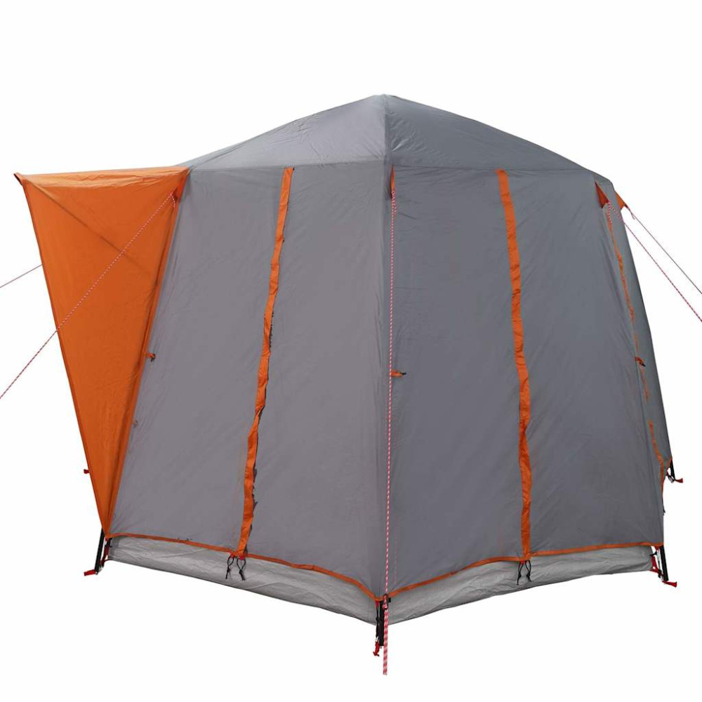 Produktbild för Kådtält för 3 personer Grå och orange 320 x 320 x 203 cm