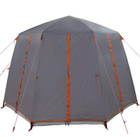 Produktbild för Kådtält för 3 personer Grå och orange 320 x 320 x 203 cm