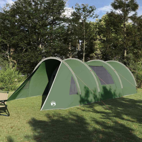 vidaXL Tunnel Tält 4-Personer med tak Grön och Vit 778 x 356 x 210 cm