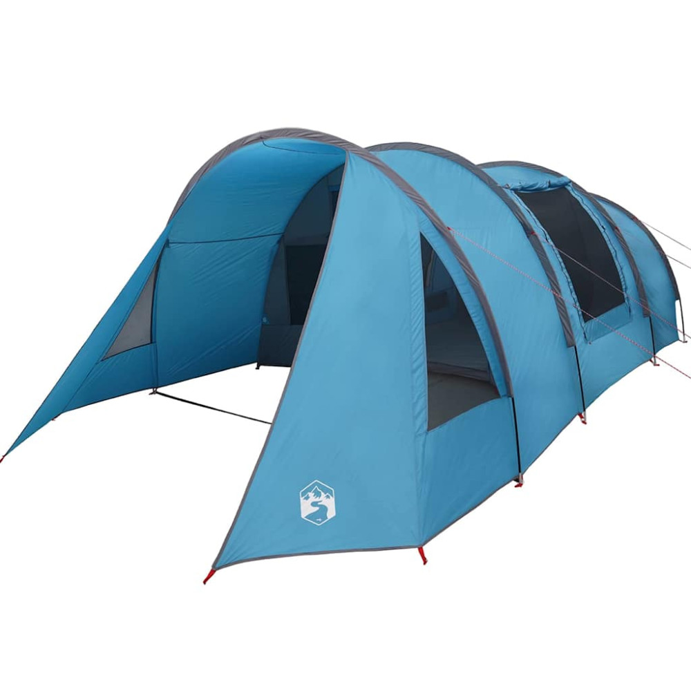 Produktbild för Tunnel Tält 4-Personer med tak Blå och grå 778 x 356 x 210 cm