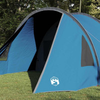 Produktbild för Tunnel Tält 4-Personer med tak Blå och grå 778 x 356 x 210 cm