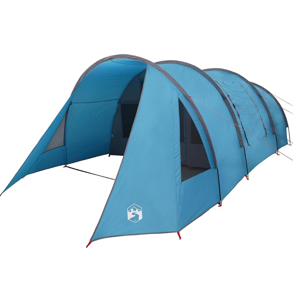 Produktbild för Tunnel Tält 4-Personer med tak Blå och grå 778 x 356 x 210 cm
