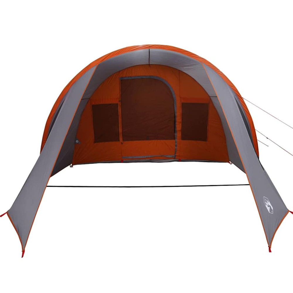 Produktbild för Tunnel Tält 4-Personer Grå och orange 778 x 356 x 210 cm
