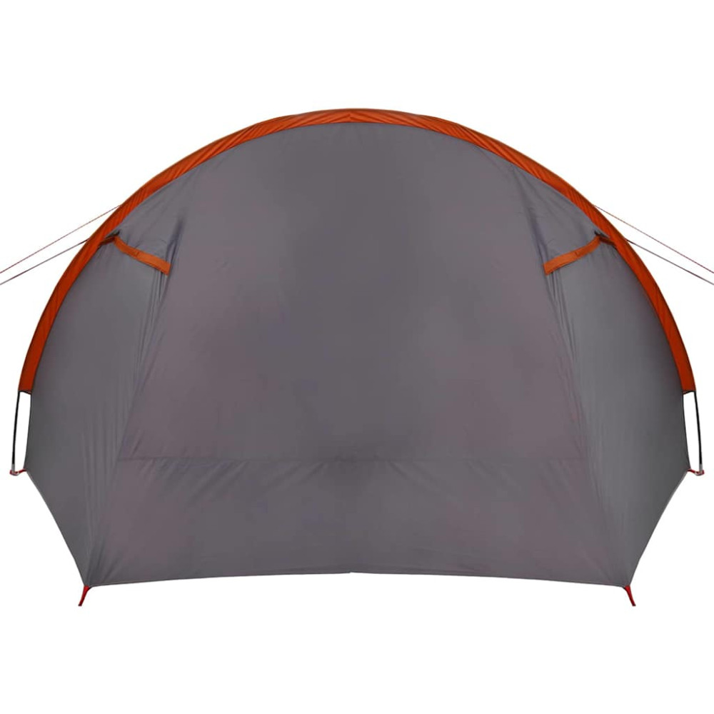 Produktbild för Tunnel Tält 4-Personer Grå och orange 778 x 356 x 210 cm