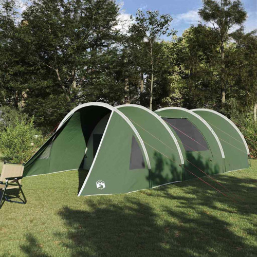 vidaXL Tunnel Tält 5-Personer med tak Grön och Vit 805 x 405 x 211 cm