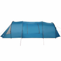 Produktbild för Tunnel Tält 5-Personer med tak Blå och grå 805 x 405 x 211 cm