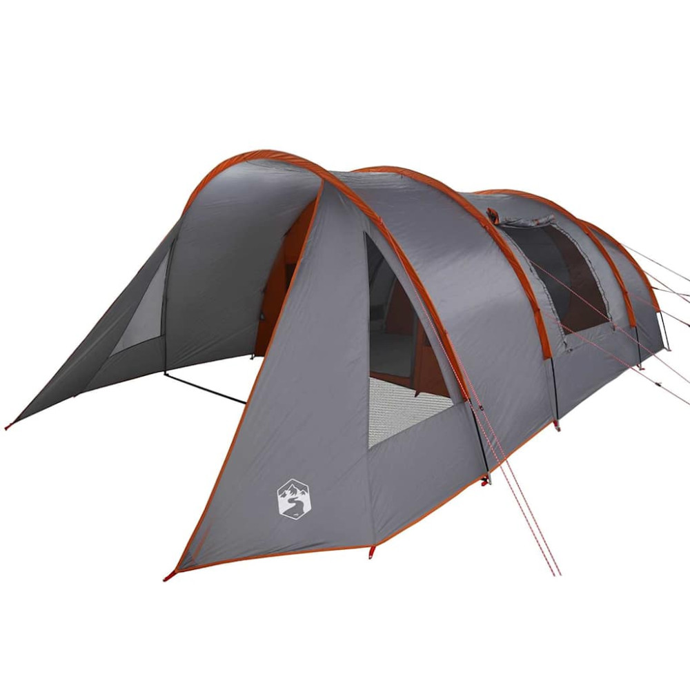 Produktbild för Tunnel Tält 5-Personer Grå och orange 805 x 405 x 211 cm