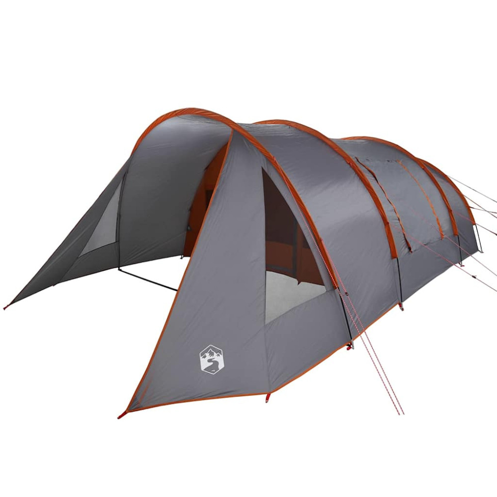 Produktbild för Tunnel Tält 5-Personer Grå och orange 805 x 405 x 211 cm