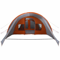 Produktbild för Tunnel Tält 5-Personer Grå och orange 805 x 405 x 211 cm