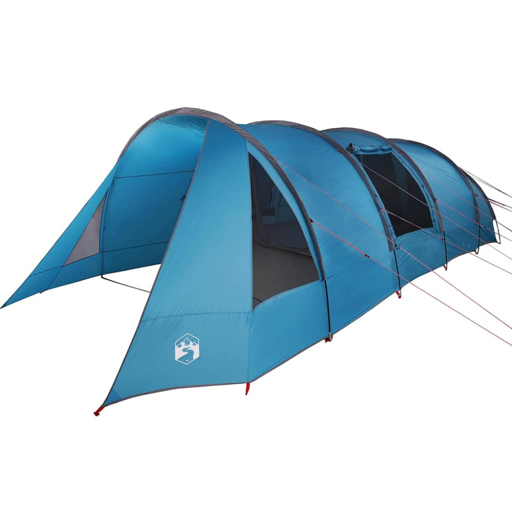 Produktbild för Tunnel Tent 6-Person med tak Blå och grå 890 x 470 x 220 cm