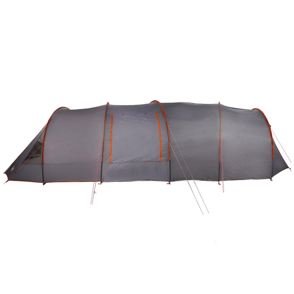 Produktbild för Tunnel Tent 6-Person med tak Grå och orange 890 x 470 x 220 cm