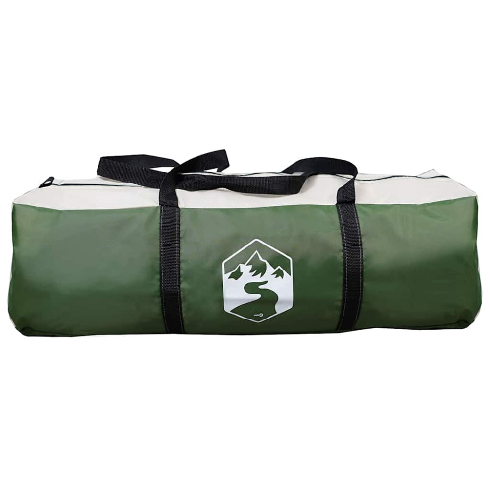 Produktbild för Tunnel tält för 6 personer Grön och Vit 700 x 590 x 215 cm