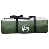 Produktbild för Tunnel tält för 6 personer Grön och Vit 700 x 590 x 215 cm