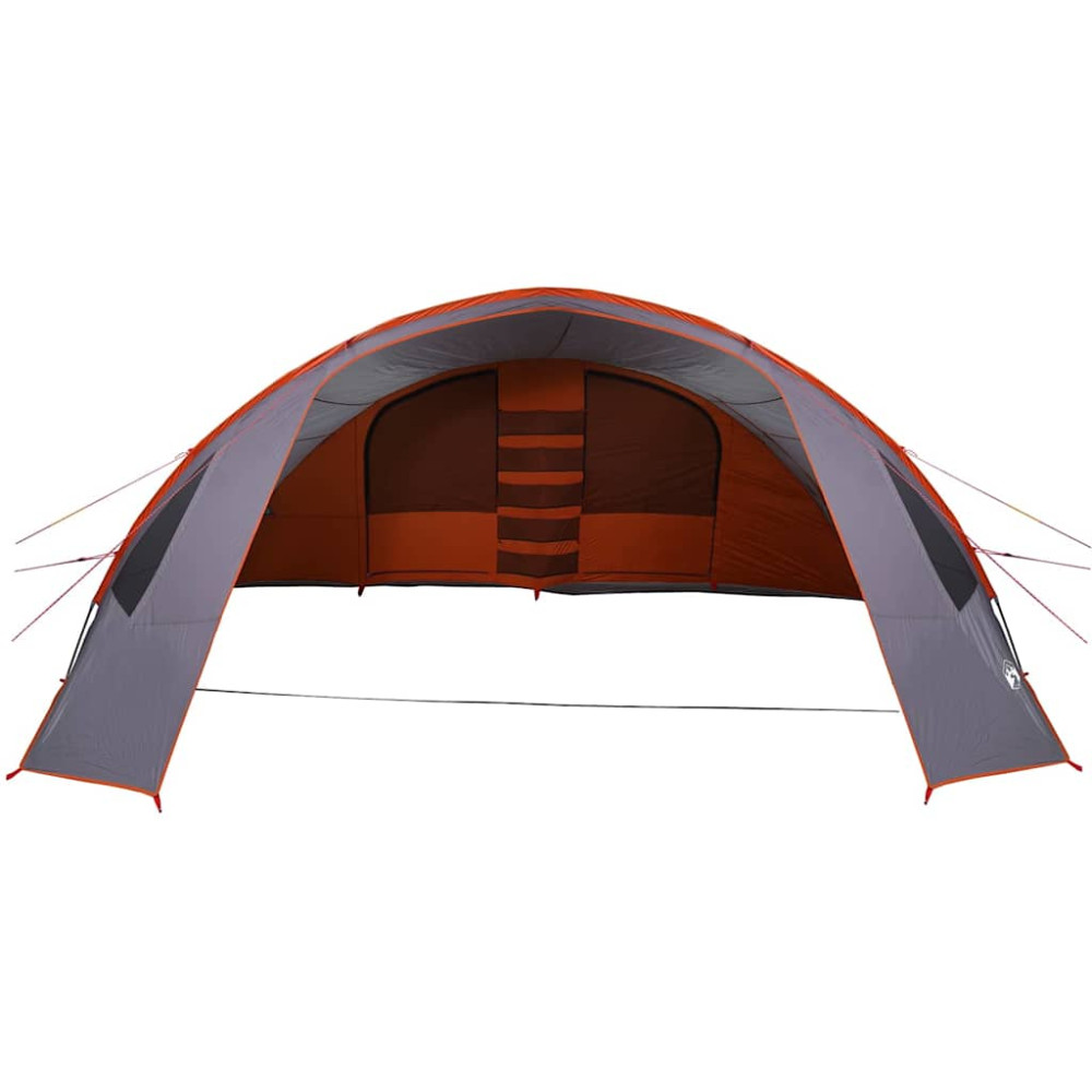 Produktbild för Tunnel tält för 6 personer Grå och orange 700 x 590 x 215 cm