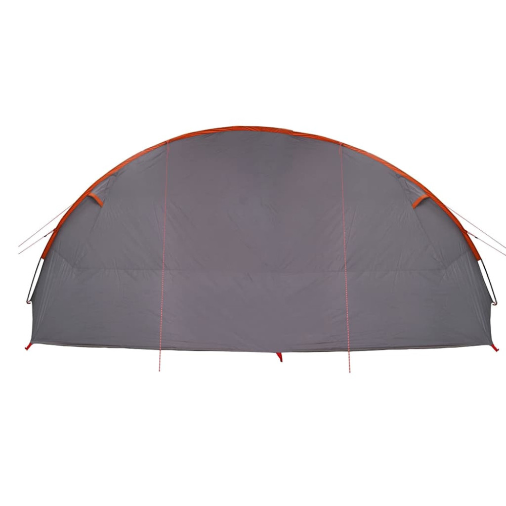 Produktbild för Tunnel tält för 6 personer Grå och orange 700 x 590 x 215 cm