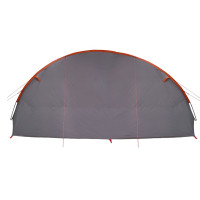 Produktbild för Tunnel tält för 6 personer Grå och orange 700 x 590 x 215 cm